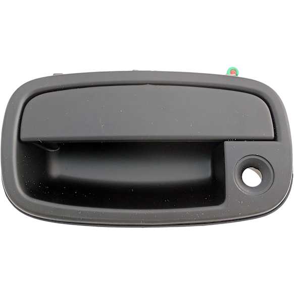 83597 Front, Driver Side Smooth Black Exterior Door Handle, With Key Hole, Help Series