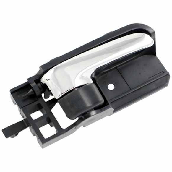 83941 Chrome Lever with Black Bezel Interior Door Handle, With Door Lock Button, Help Series