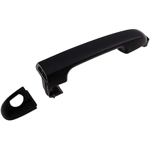 84022 Front, Driver Side Smooth Black Exterior Door Handle, With Key Hole, Help Series