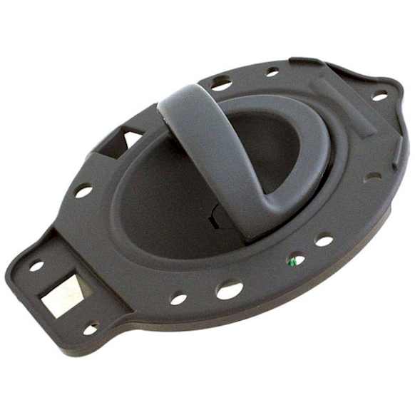 2006 Jeep Commander - Rear, Passenger Side Gray Interior Door Handle, Without Door Lock Button, With Bezel, Help Series