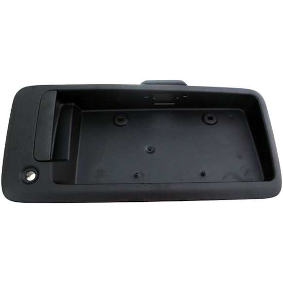 2004 GMC Savana 3500 - Tailgate Handle, Handle With License Plate Frame, Textured Black, Plastic, Help Series