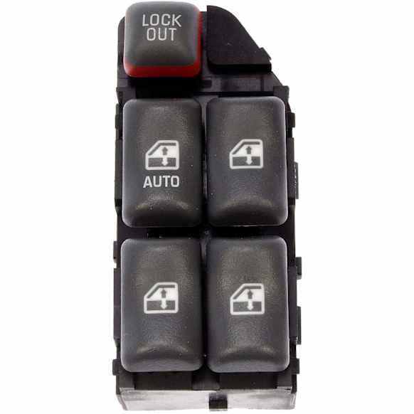 901-023 Front, Center Console, Driver Side Window Switch, Black