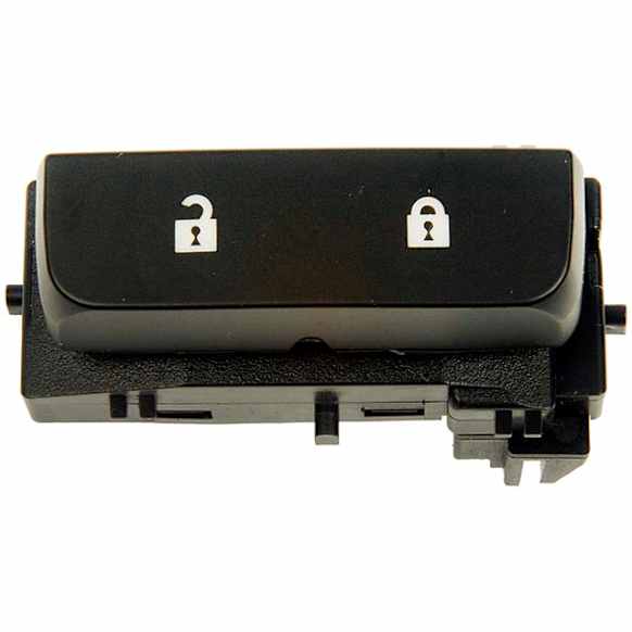 901-119 Front, Driver Side Door Lock Switch Black