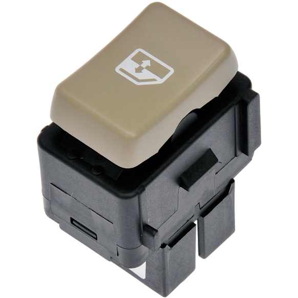 901-148 Front, Passenger Side OE Solutions Series Window Switch Black 1 Button