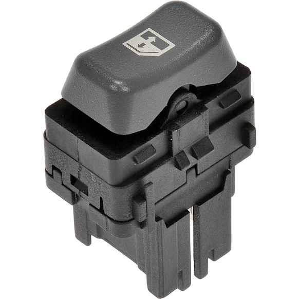 901-197 Front, Passenger Side OE Solutions Series Window Switch Gray 1 Button