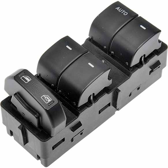 901-210 Front, Driver Side OE Solutions Series Window Switch Black 5 Buttons