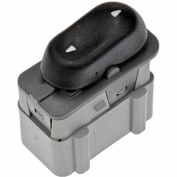 901-392 Front, Passenger Side or Rear, Driver or Passenger Side Window Switch, Black, 1 Button