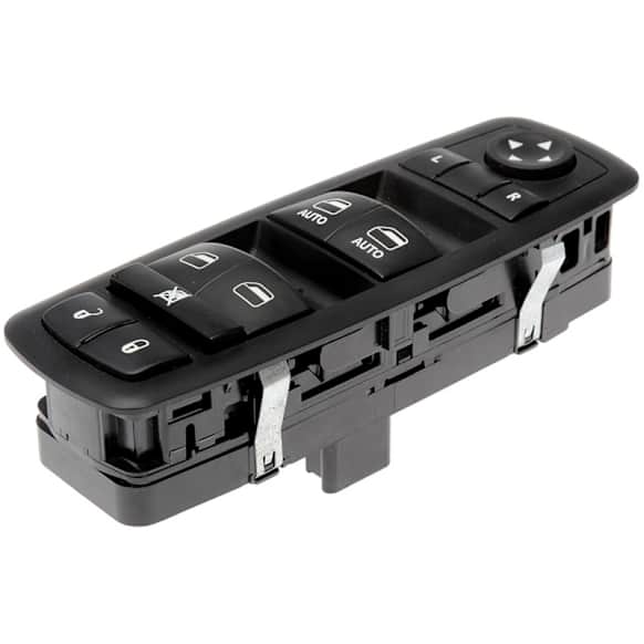 2013 Ram C/V - Front, Driver Side Window Switch, With One Touch Up and Down; With 2nd Row Power Windows; Without Power Folding Mirrors; With Power Sliding Doors, Black, OE Solutions Series