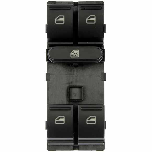 901-503 Front, Driver Side OE Solutions Series Window Switch Black 5 Buttons
