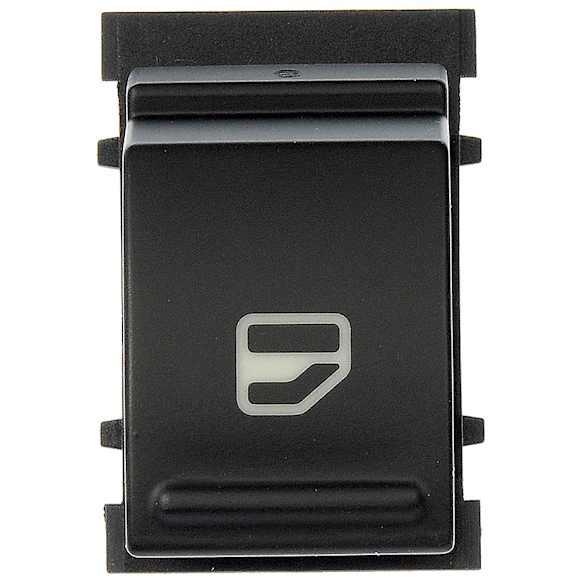 901-505 Front, Passenger Side or Rear, Driver or Passenger Side Window Switch, Black, 1 Button