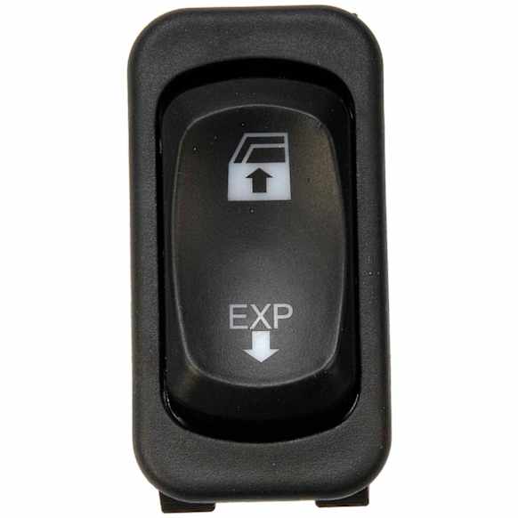 901-5204 Front, Passenger Side Window Switch, Black