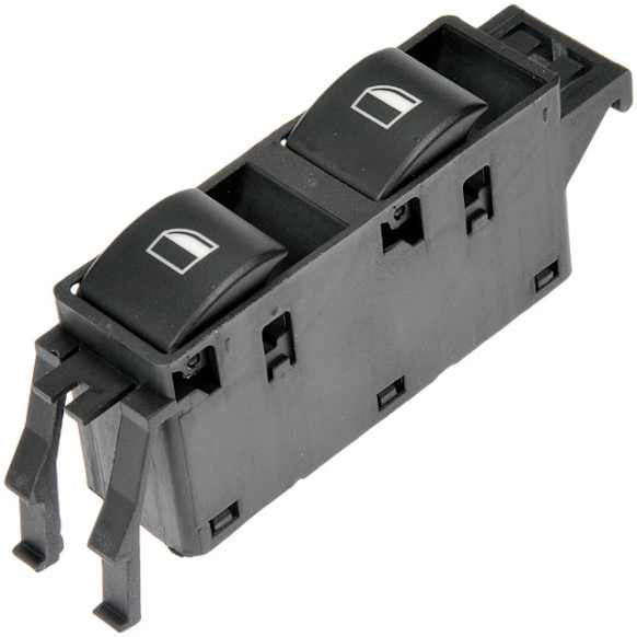 Front, Passenger Side OE Solutions Series Window Switch Black 2 Buttons