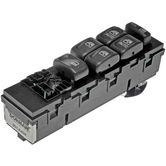 901-649R Front, Driver Side OE Solutions Series Window Switch Black 6 Buttons