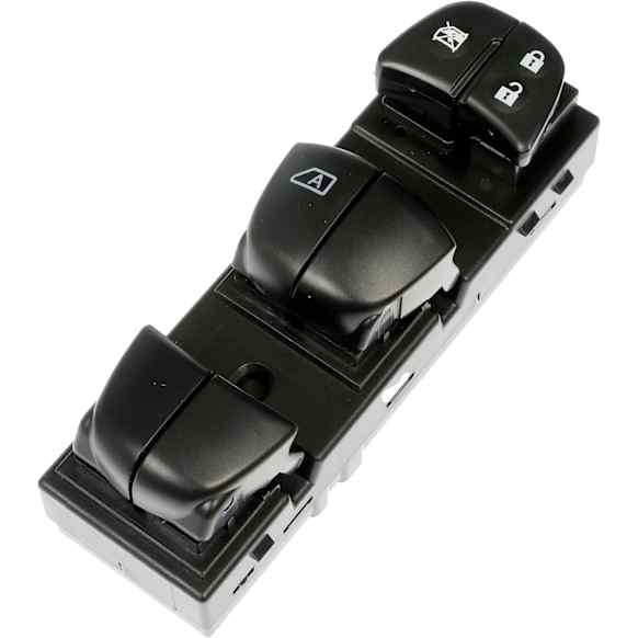 901-884 Front, Driver Side OE Solutions Series Window Switch Black 6-button