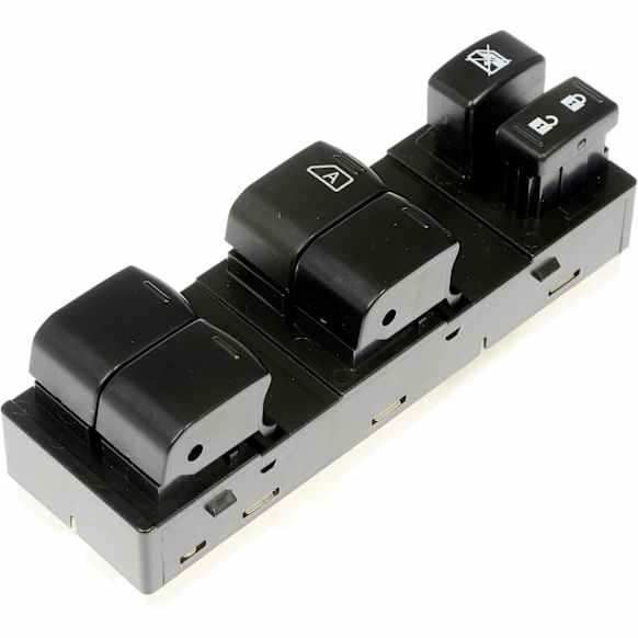 901-887 Front, Driver Side OE Solutions Series Window Switch Black 6-button