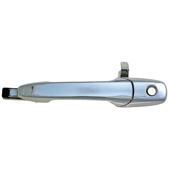 90758 Front, Driver Side Chrome Exterior Door Handle, Without Key Hole, Help Series