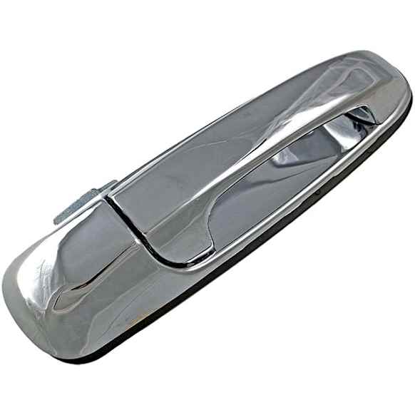 91018 Front, Passenger Side Chrome Exterior Door Handle, Without Key Hole, Help Series