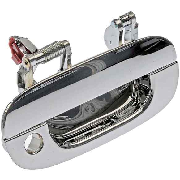 91026 Front, Passenger Side Chrome Exterior Door Handle, Without Key Hole, Help Series