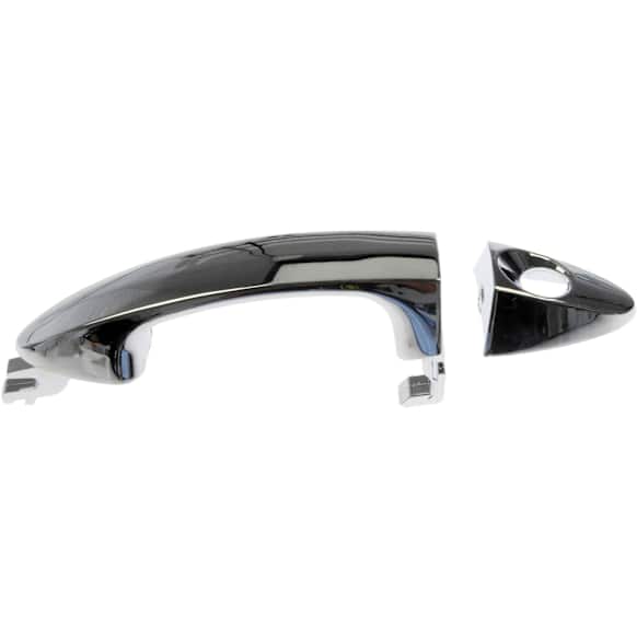 91114 Front, Driver or Passenger Side Chrome Exterior Door Handle, Without Key Hole, Help Series