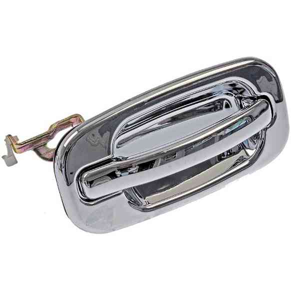 91131 Rear, Passenger Side Chrome Exterior Door Handle, Without Key Hole, Help Series