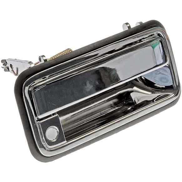91174 Front, Passenger Side Chrome Exterior Door Handle, With Key Hole, Help Series