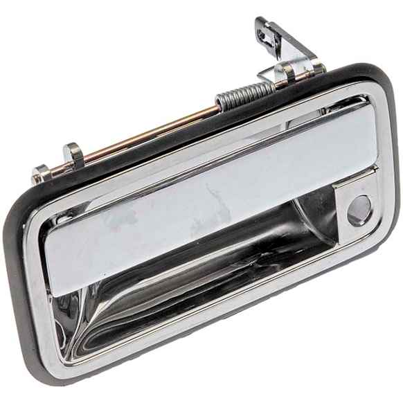 91175 Front, Driver Side Chrome Exterior Door Handle, With Key Hole, Help Series