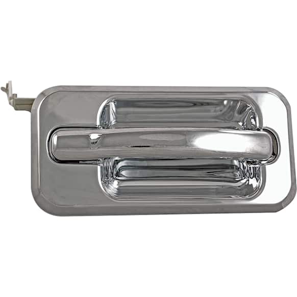 91210 Front, Passenger Side Chrome Exterior Door Handle, Without Key Hole, Help Series