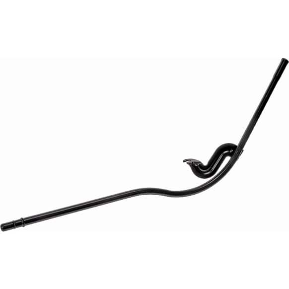917-339 Help Series Oil Dipstick Tube - Black, Steel, Direct Fit