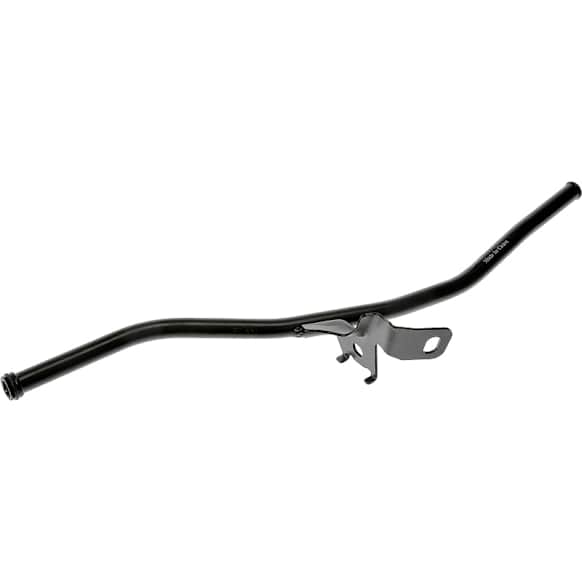 917-472 Help Series Oil Dipstick Tube - Black, Steel, Direct Fit