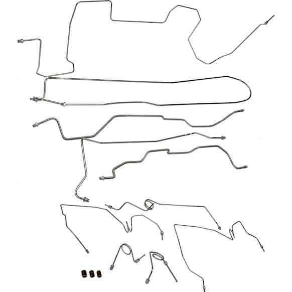 1997 Chevrolet K1500 - Brake Line, GAS; 78.0 in. Bed; Extended Cab Pickup, Stainless Steel, OE Solutions Series