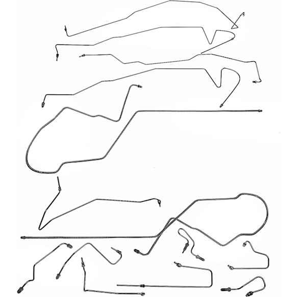 919-235 Direct Fit Brake Hydraulic Line Kit, Kit