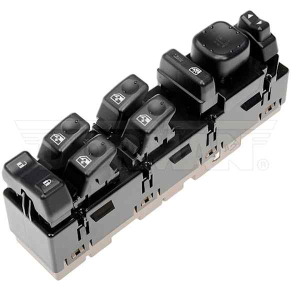 920-022 Front, Driver Side OE Solutions Series Window Switch Black and brown 8 Buttons
