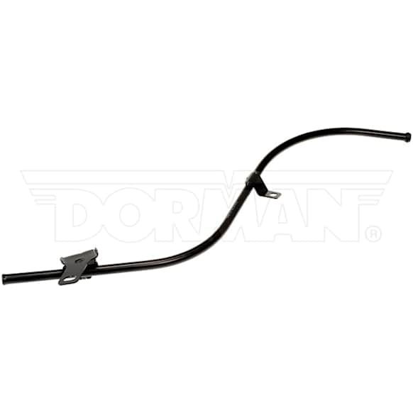 921-146 Help Series Oil Dipstick Tube - Black, Metal, Direct Fit
