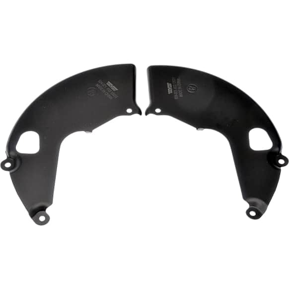 924-371 Front Brake Dust Shields Black, Steel, OE Solutions Series