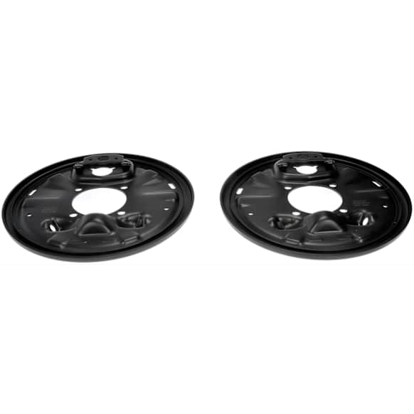 924-658 Rear Brake Dust Shields Black, Steel, OE Solutions Series