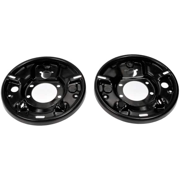 924-659 Rear Brake Dust Shields Black, Steel, OE Solutions Series