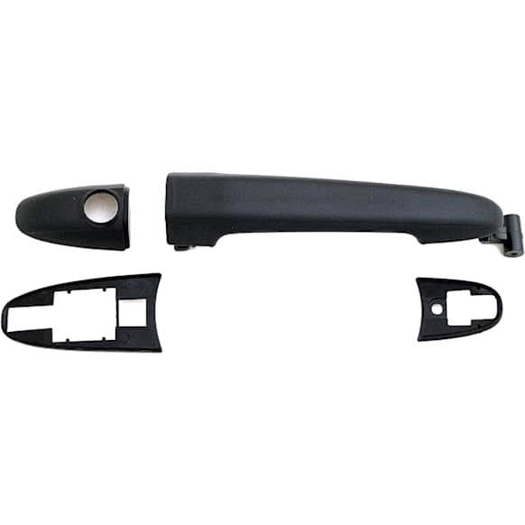 93134 Front, Driver Side Textured Black Exterior Door Handle, With Key Hole, Help Series
