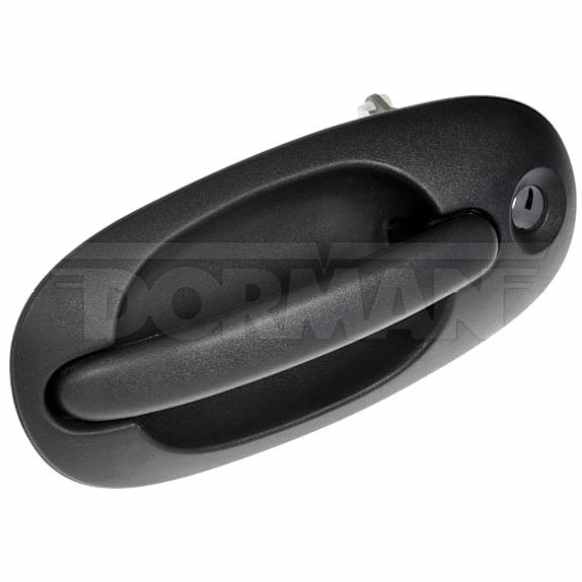93601 Driver Side, Sliding Door Textured Black Exterior Door Handle, With Key Hole, Help Series