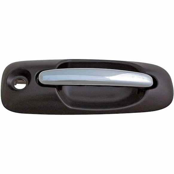 93608 Front, Passenger Side Black Exterior Door Handle, With Key Hole, Help Series