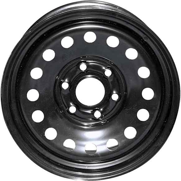 939-186 Steel Black Wheel, 17 in. X 7.75 in., 6 x 5.5 in. Bolt Pattern