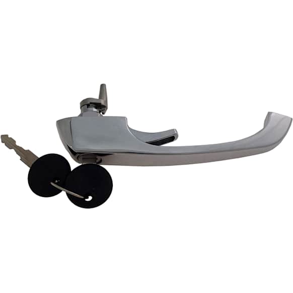 94544 Front, Driver or Passenger Side Chrome Exterior Door Handle, Without Key Hole, Help Series