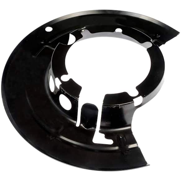 2006 Ford F-350 Super Duty - Front, Driver Side Brake Dust Shields, Black, Steel