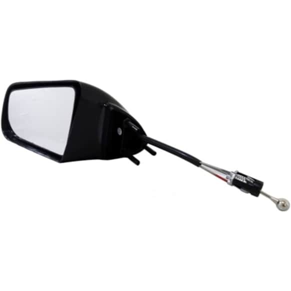 955-109 Driver Side Mirror, Manual Adjust, Non-Heated, Non-Folding, Black, No Signal Light, Without Memory Recall, No Puddle Light, No Auto-Dimming, No Blind Spot Feature