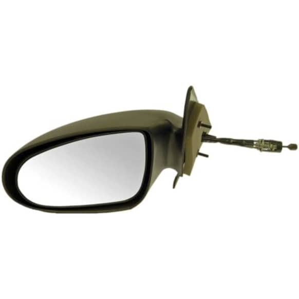 955-113 Driver Side Mirror, Manual Adjust, Non-Heated, Non-Folding, Black, No Signal Light, Without Memory Recall, No Puddle Light, No Auto-Dimming, No Blind Spot Feature