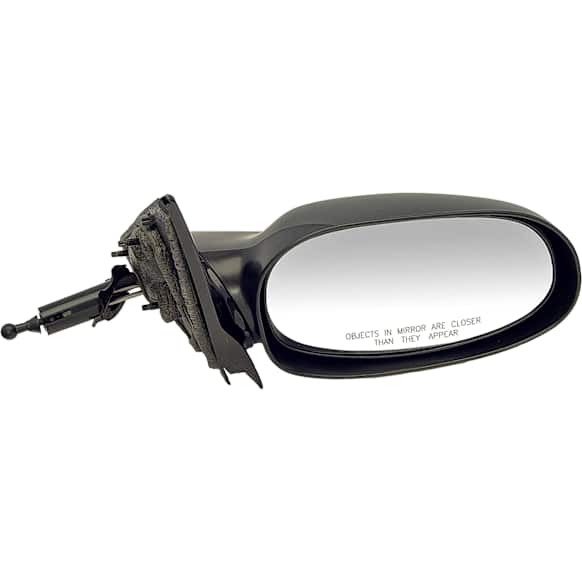2001 Saturn L100 - Passenger Side Mirror, Manual Adjust, Non-Heated, Black, Non-Folding, No Signal Light, No Blind Spot Feature, No Memory, No Puddle Light, No Auto-Dim