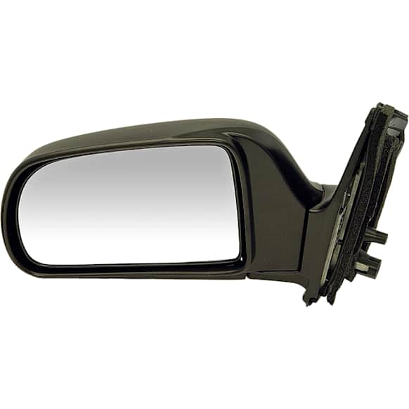 955-1443 Driver Side Mirror, Manual Adjust, Non-Heated, Manual Folding, Black, No Signal Light, Without Memory Recall, No Puddle Light, No Auto-Dimming, No Blind Spot Feature