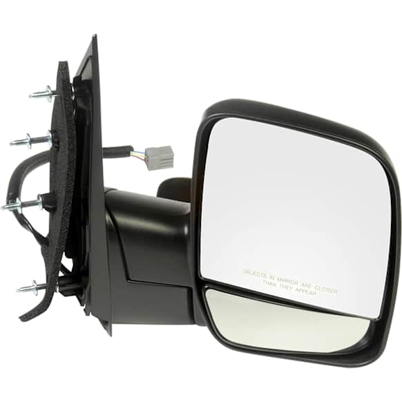 955-1453 Passenger Side Mirror, Power Adjust, Non-Heated, Power Folding, Black, No Signal Light, No Memory, No Puddle Light, No Auto-Dim, No Blind Spot Feature