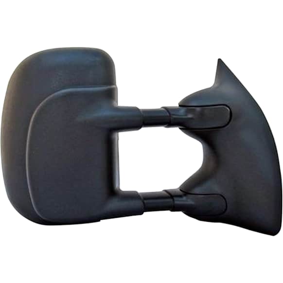 955-1502 Passenger Side Towing Mirror, Power Adjust, Heated, Power Folding, Black, No Signal Light, No Memory, No Puddle Light, No Auto-Dim, No Blind Spot Feature