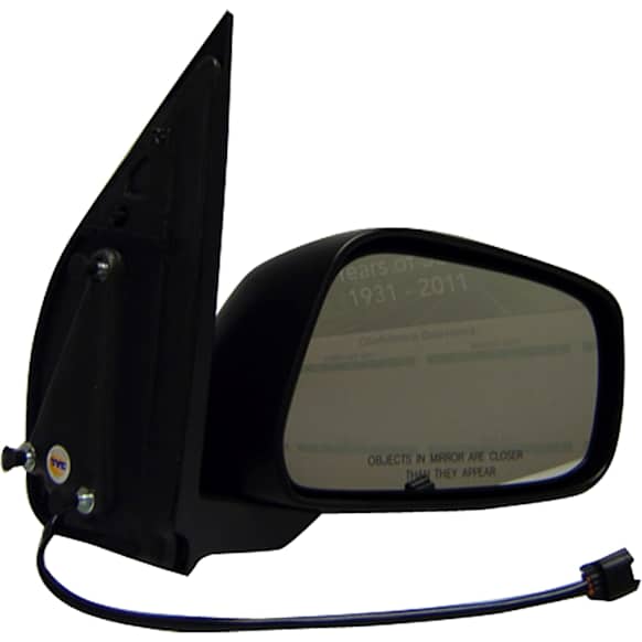 955-1525 Passenger Side Mirror, Power Adjust, Non-Heated, Power Folding, Black, No Signal Light, No Memory, No Puddle Light, No Auto-Dim, No Blind Spot Feature