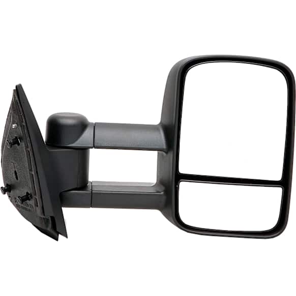 955-1848 Passenger Side Mirror, Manual Adjust, Non-Heated, Manual Folding, Black, No Signal Light, Without Memory Recall, No Puddle Light, No Auto-Dimming, With Blind Spot Glass